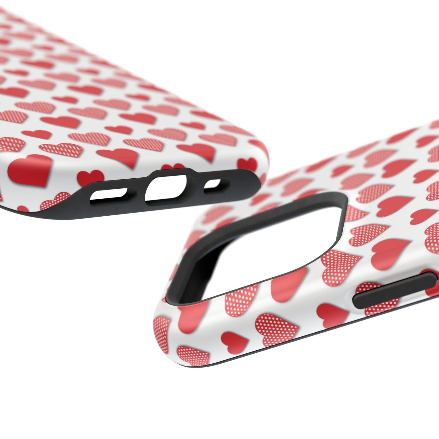 Red & Polka Dot Hearts MagSafe Case - BOGO Cases