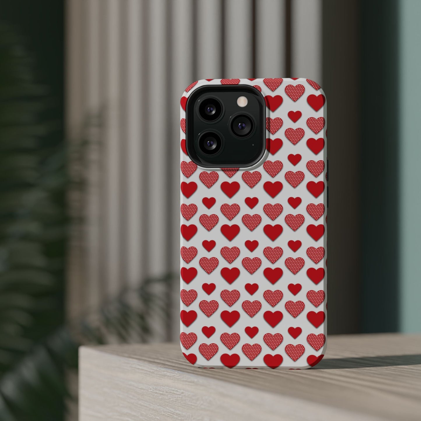 Red & Polka Dot Hearts MagSafe Case - BOGO Cases