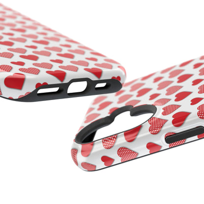 Red & Polka Dot Hearts MagSafe Case - BOGO Cases