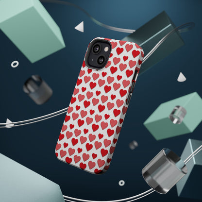 Red & Polka Dot Hearts MagSafe Case - BOGO Cases