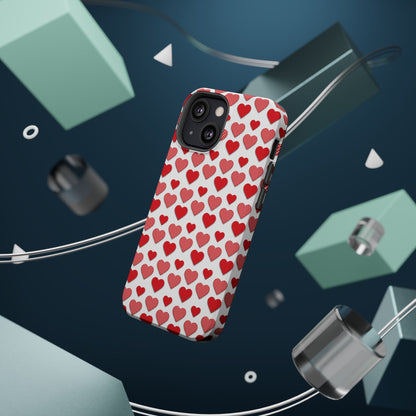 Red & Polka Dot Hearts MagSafe Case - BOGO Cases