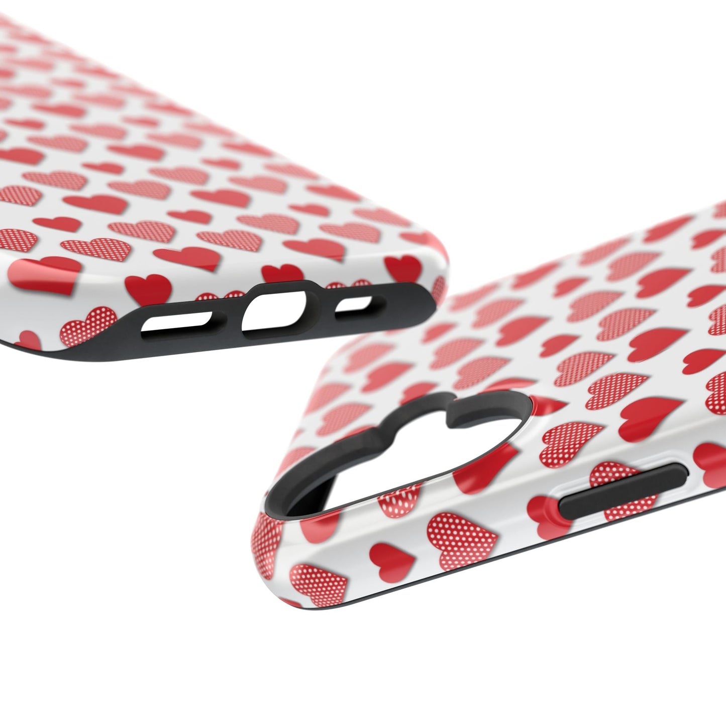 Red & Polka Dot Hearts MagSafe Case - BOGO Cases