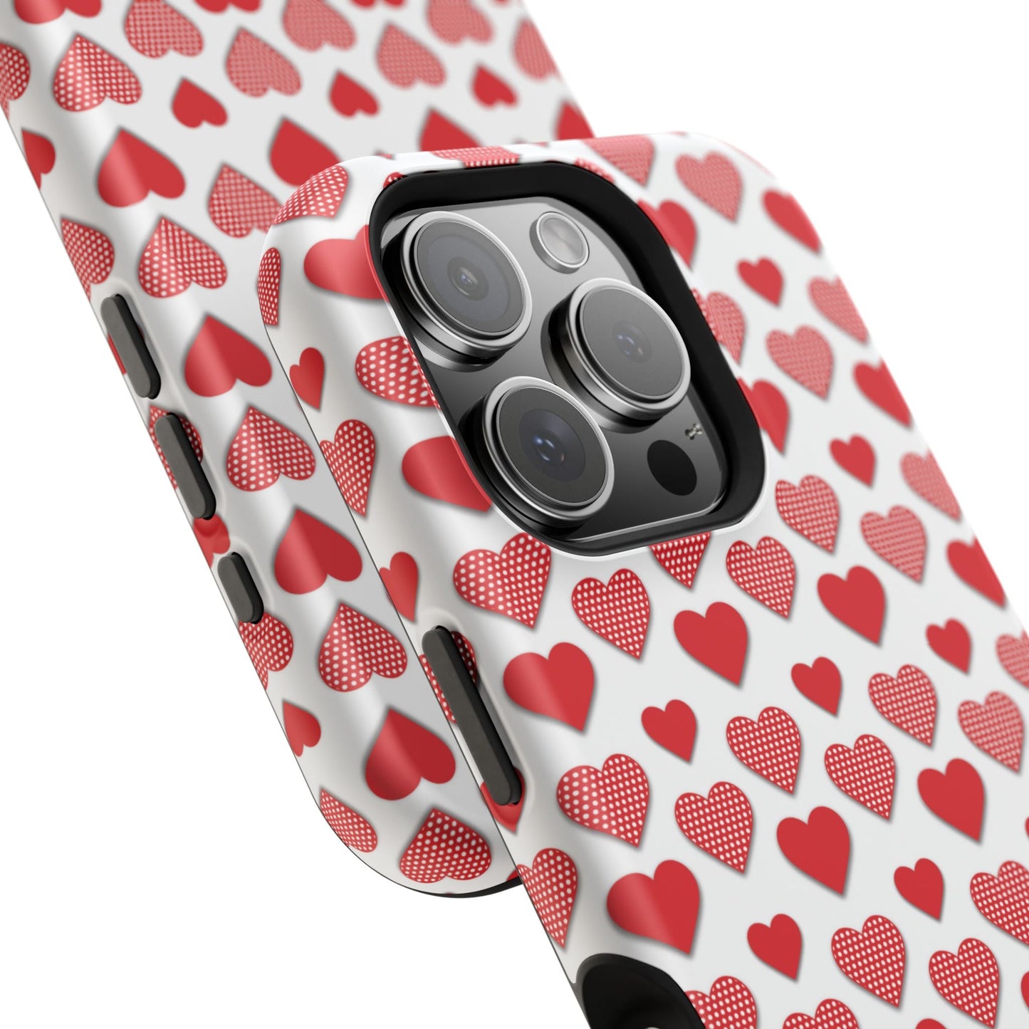 Red & Polka Dot Hearts MagSafe Case - BOGO Cases