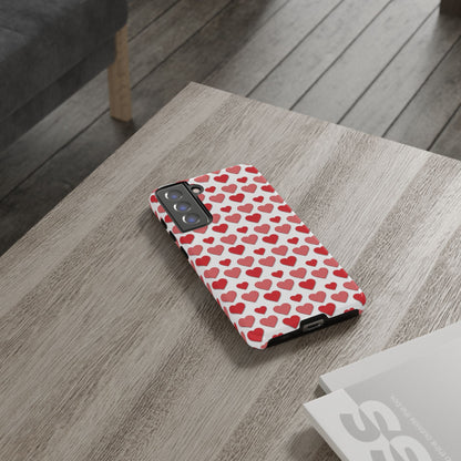 Red & Polka Dot Hearts Samsung Case - BOGO Cases