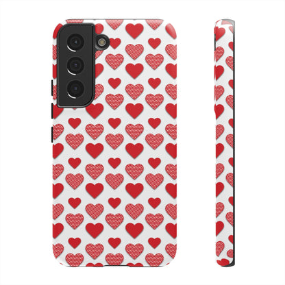 Red & Polka Dot Hearts Samsung Case - BOGO Cases