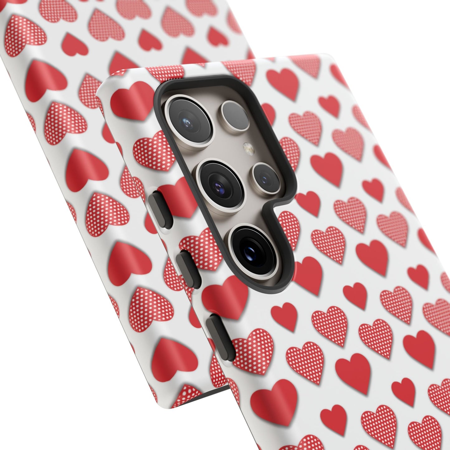 Red & Polka Dot Hearts Samsung Case - BOGO Cases