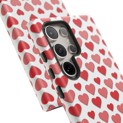 Red & Polka Dot Hearts Samsung Case - BOGO Cases