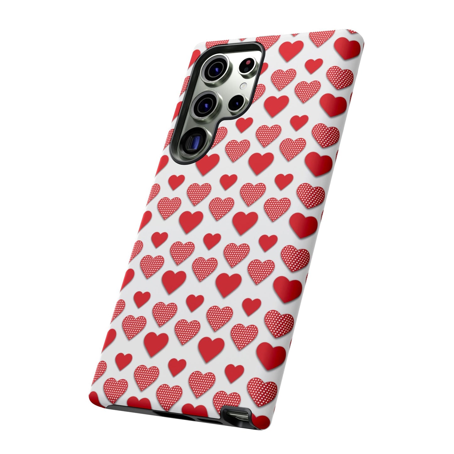 Red & Polka Dot Hearts Samsung Case - BOGO Cases