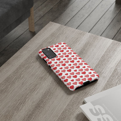 Red & Polka Dot Hearts Samsung Case - BOGO Cases