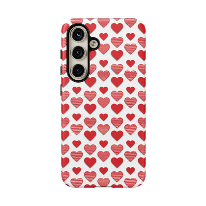 Red & Polka Dot Hearts Samsung Case - BOGO Cases