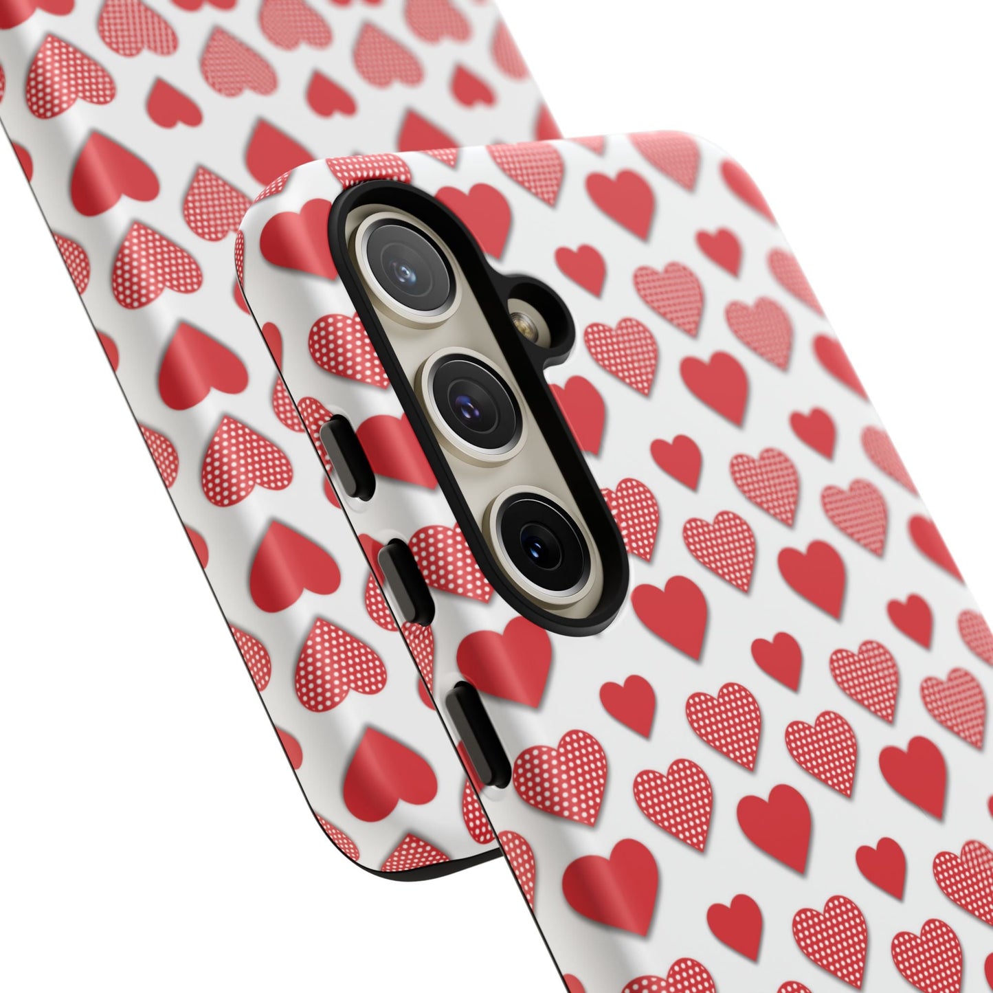 Red & Polka Dot Hearts Samsung Case - BOGO Cases