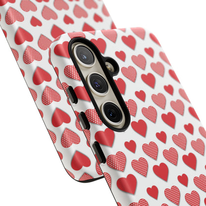 Red & Polka Dot Hearts Samsung Case - BOGO Cases