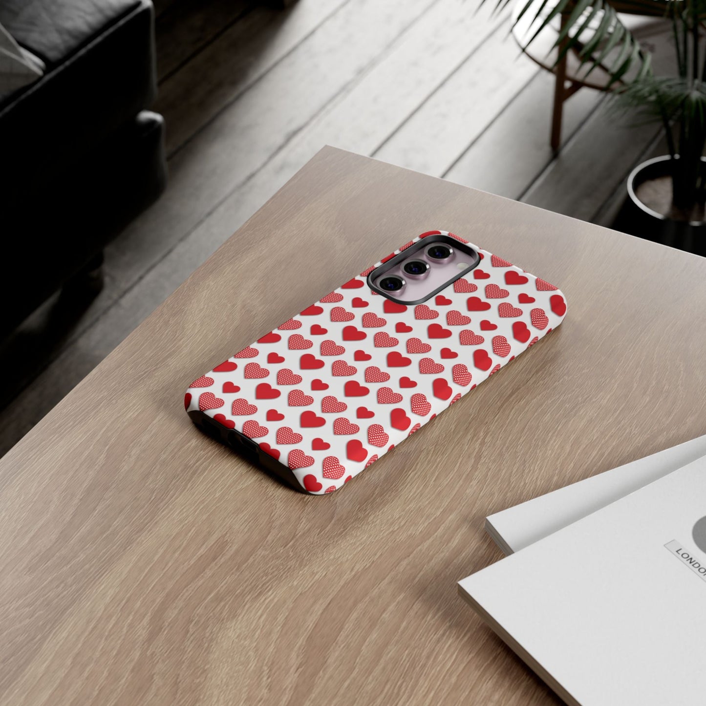 Red & Polka Dot Hearts Samsung Case - BOGO Cases