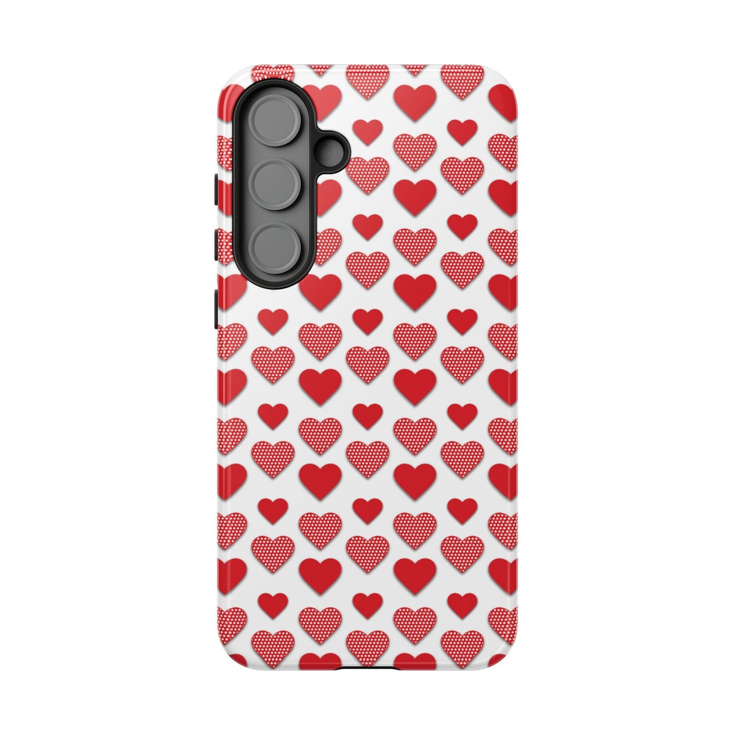 Red & Polka Dot Hearts Samsung Case - BOGO Cases