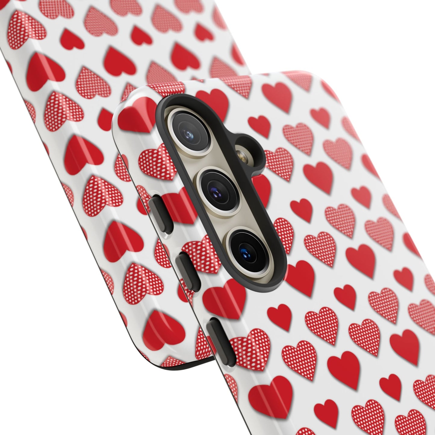 Red & Polka Dot Hearts Samsung Case - BOGO Cases