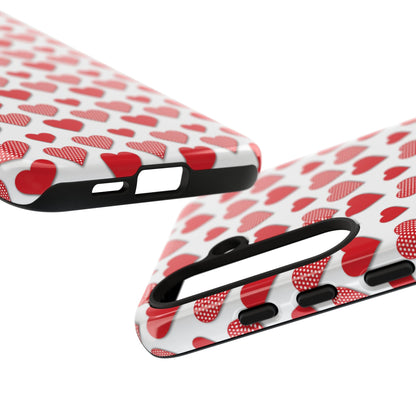 Red & Polka Dot Hearts Samsung Case - BOGO Cases