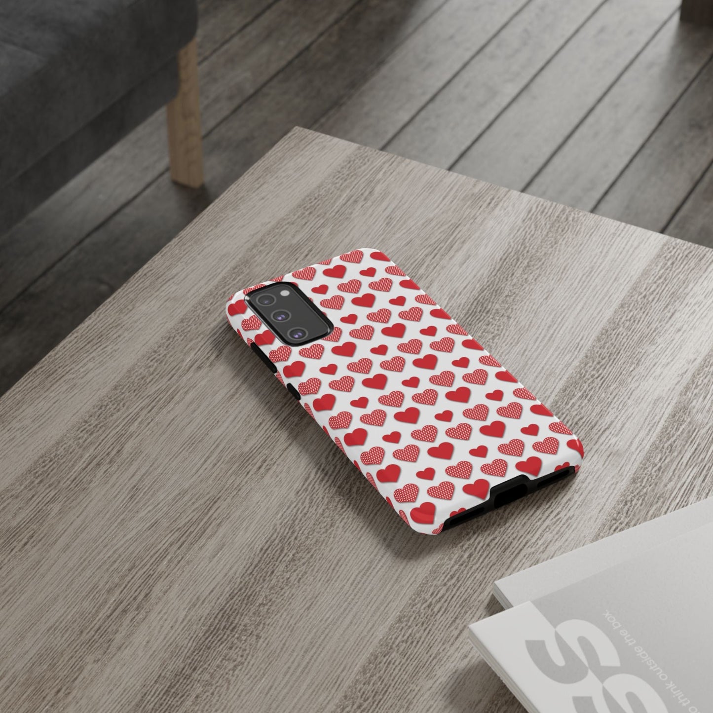 Red & Polka Dot Hearts Samsung Case - BOGO Cases