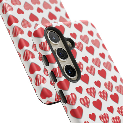 Red & Polka Dot Hearts Samsung Case - BOGO Cases