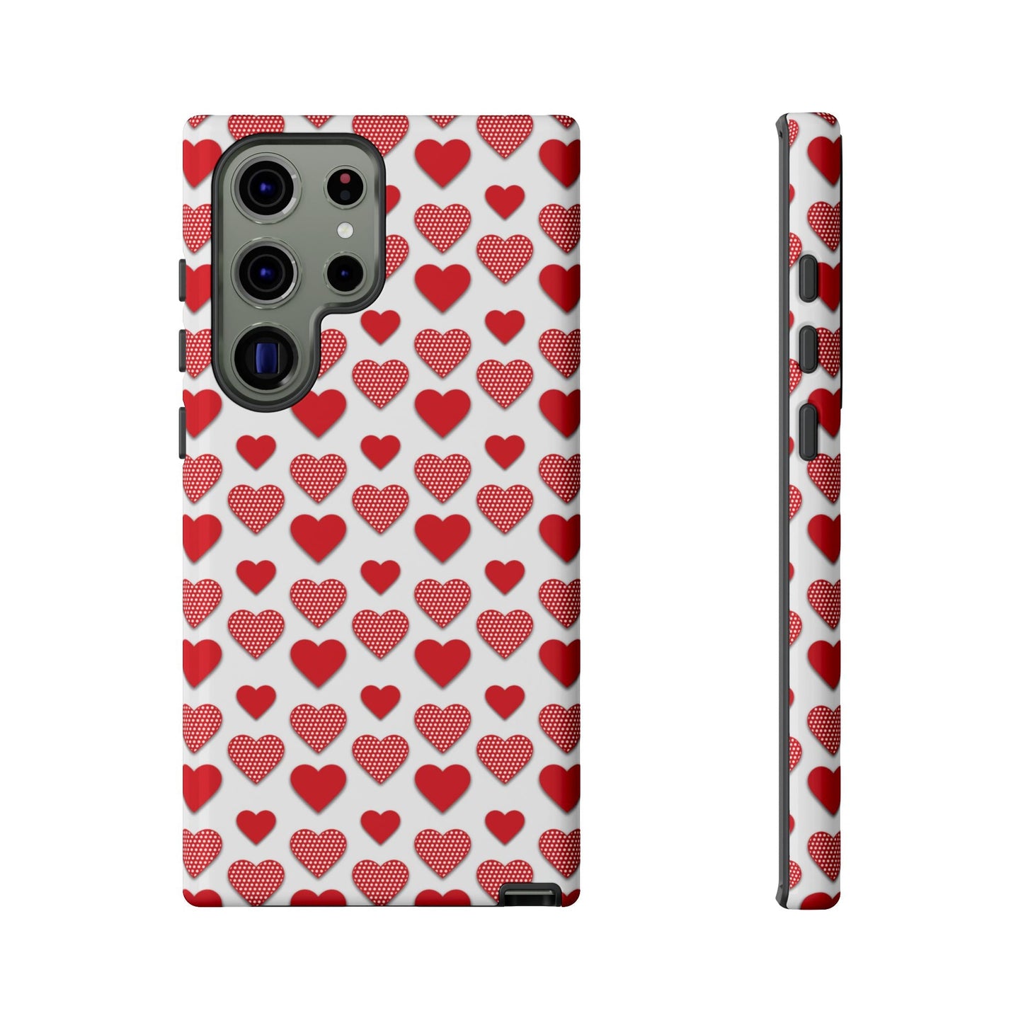 Red & Polka Dot Hearts Samsung Case - BOGO Cases