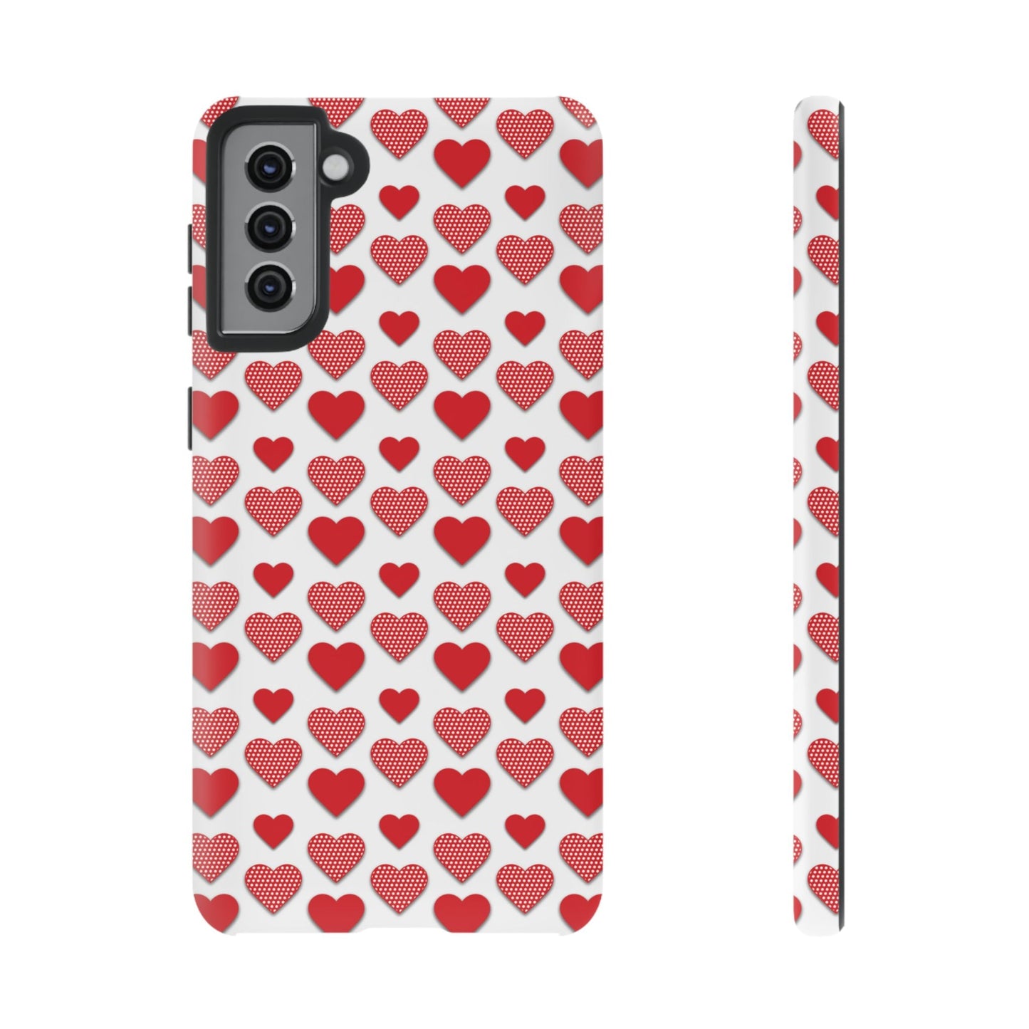Red & Polka Dot Hearts Samsung Case - BOGO Cases
