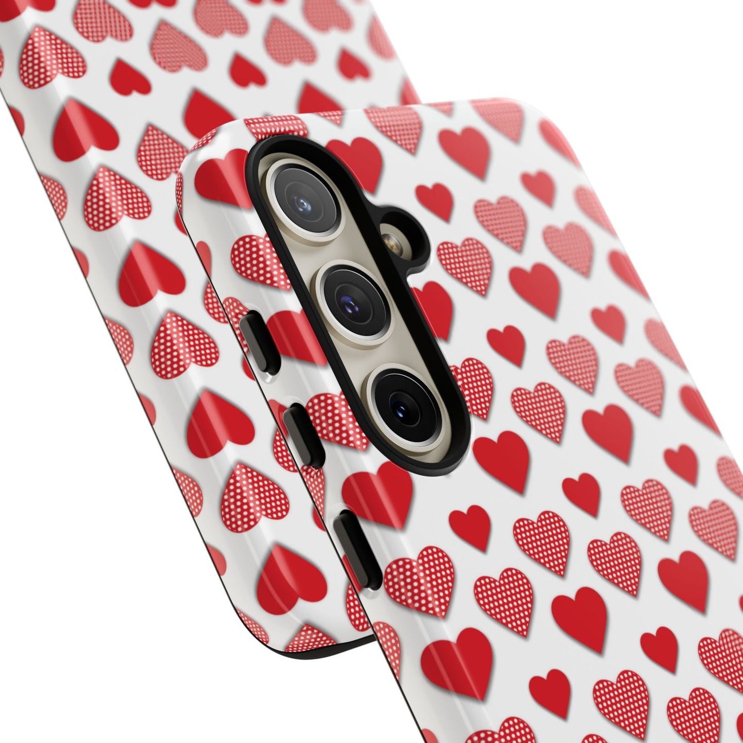 Red & Polka Dot Hearts Samsung Case - BOGO Cases