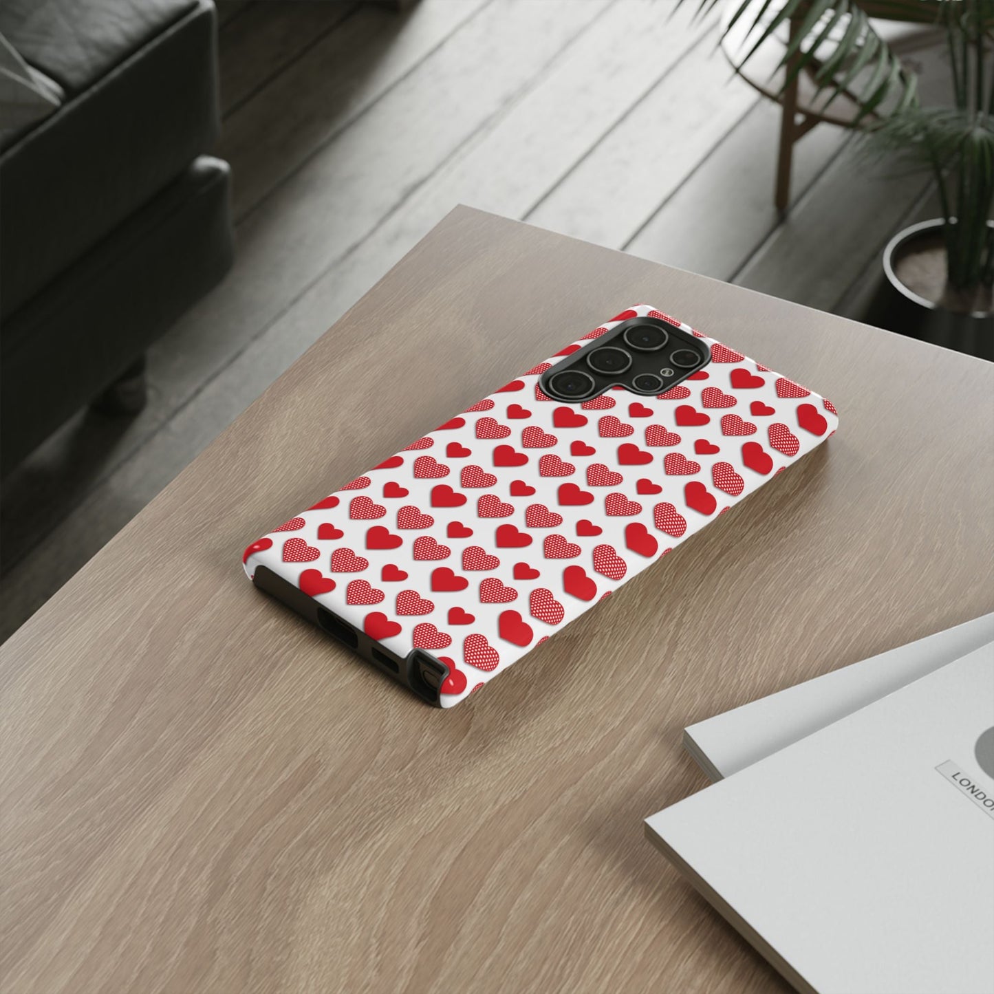Red & Polka Dot Hearts Samsung Case - BOGO Cases