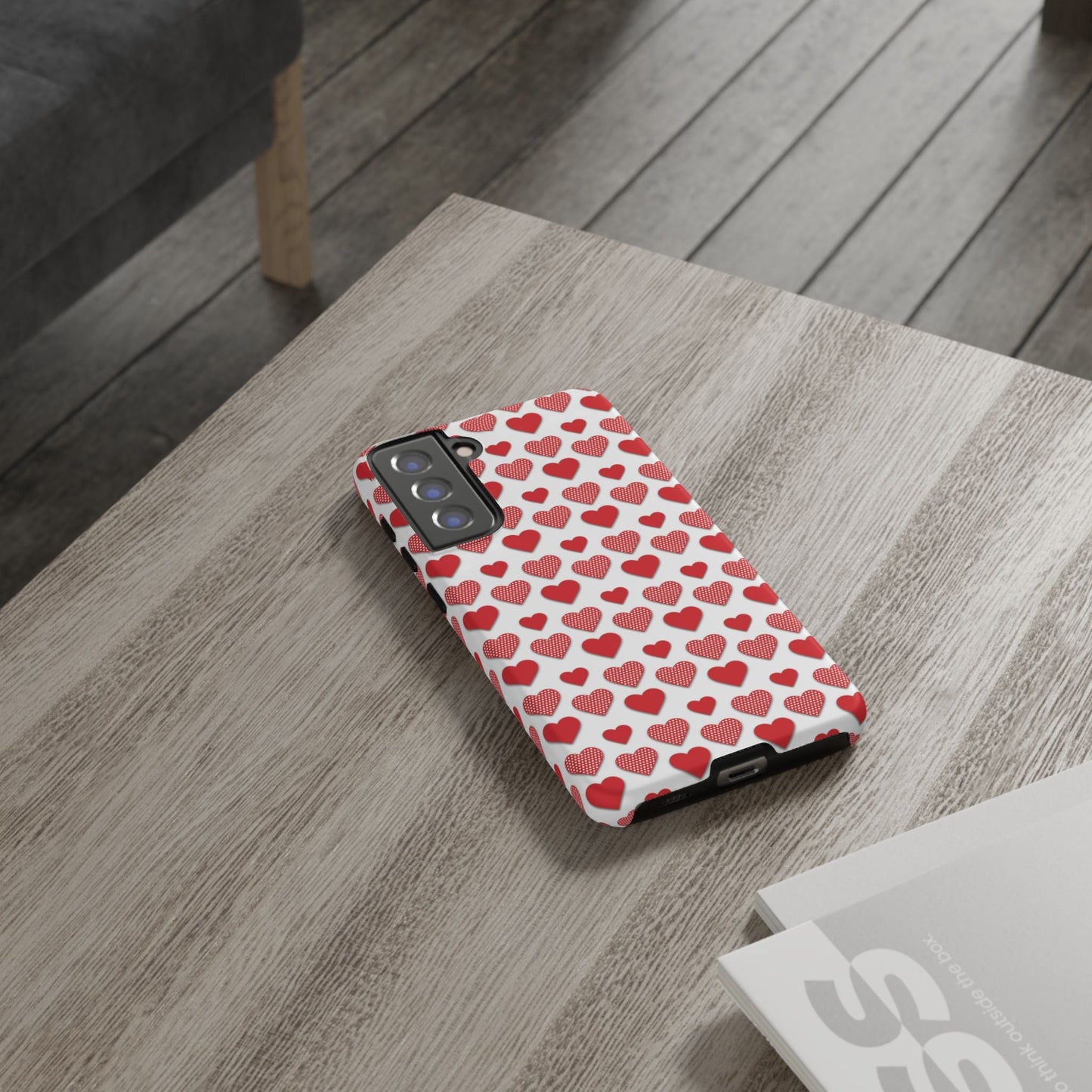 Red & Polka Dot Hearts Samsung Case - BOGO Cases