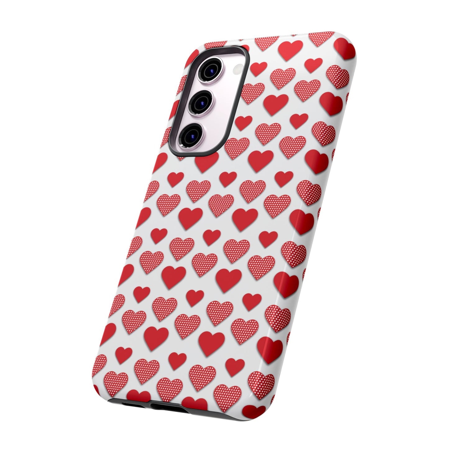 Red & Polka Dot Hearts Samsung Case - BOGO Cases