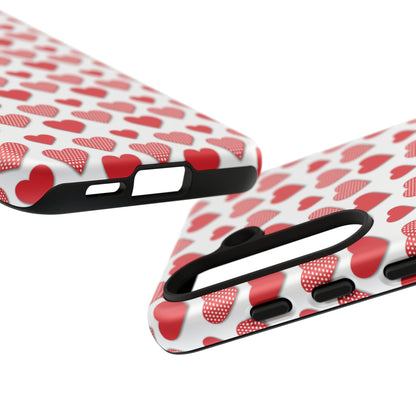 Red & Polka Dot Hearts Samsung Case - BOGO Cases
