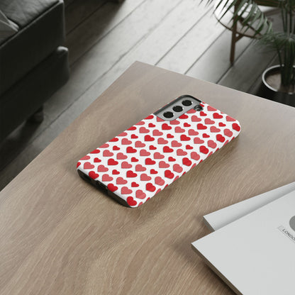 Red & Polka Dot Hearts Samsung Case - BOGO Cases