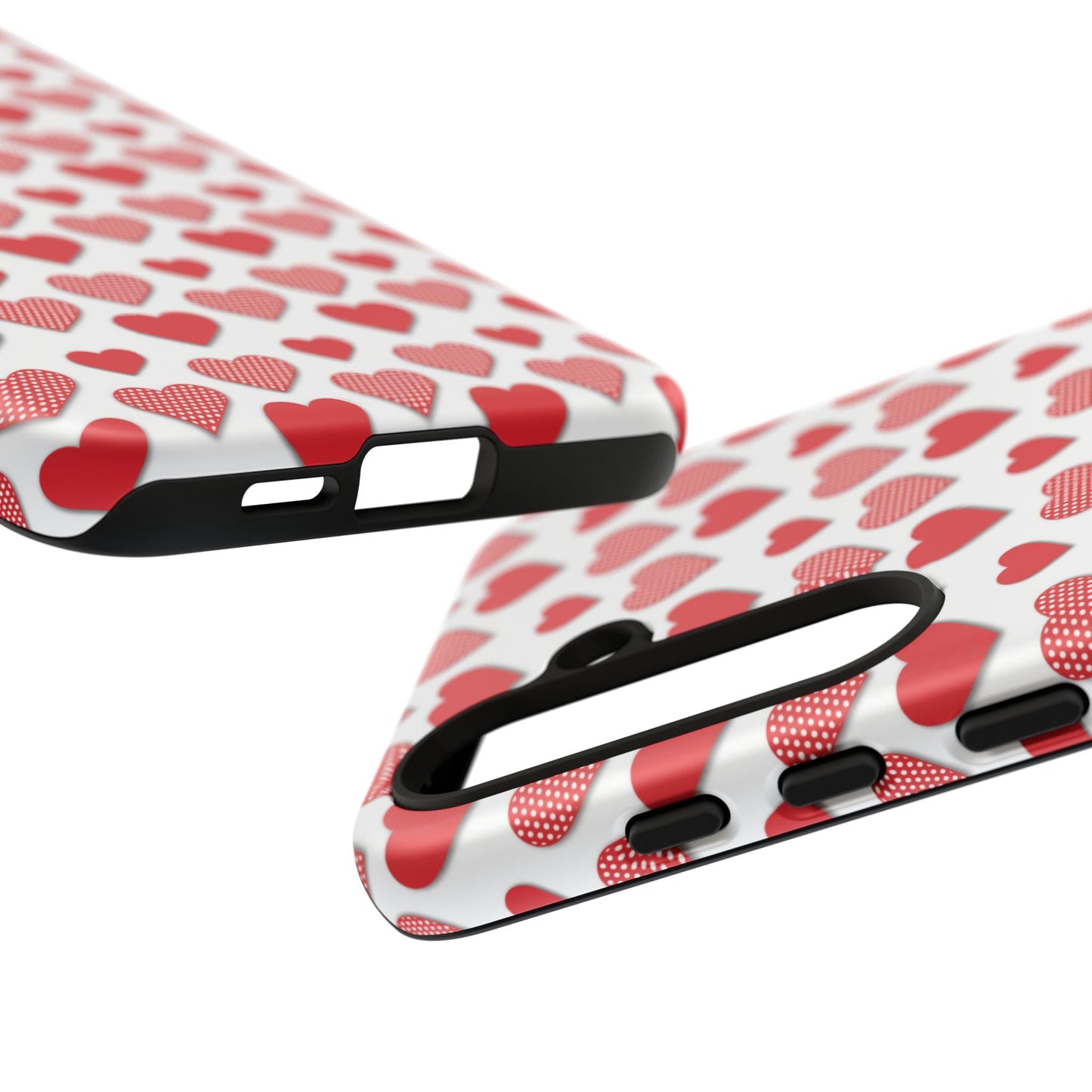 Red & Polka Dot Hearts Samsung Case - BOGO Cases