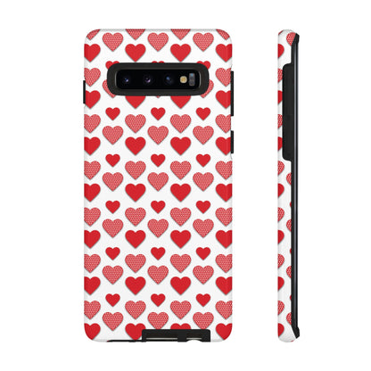 Red & Polka Dot Hearts Samsung Case - BOGO Cases