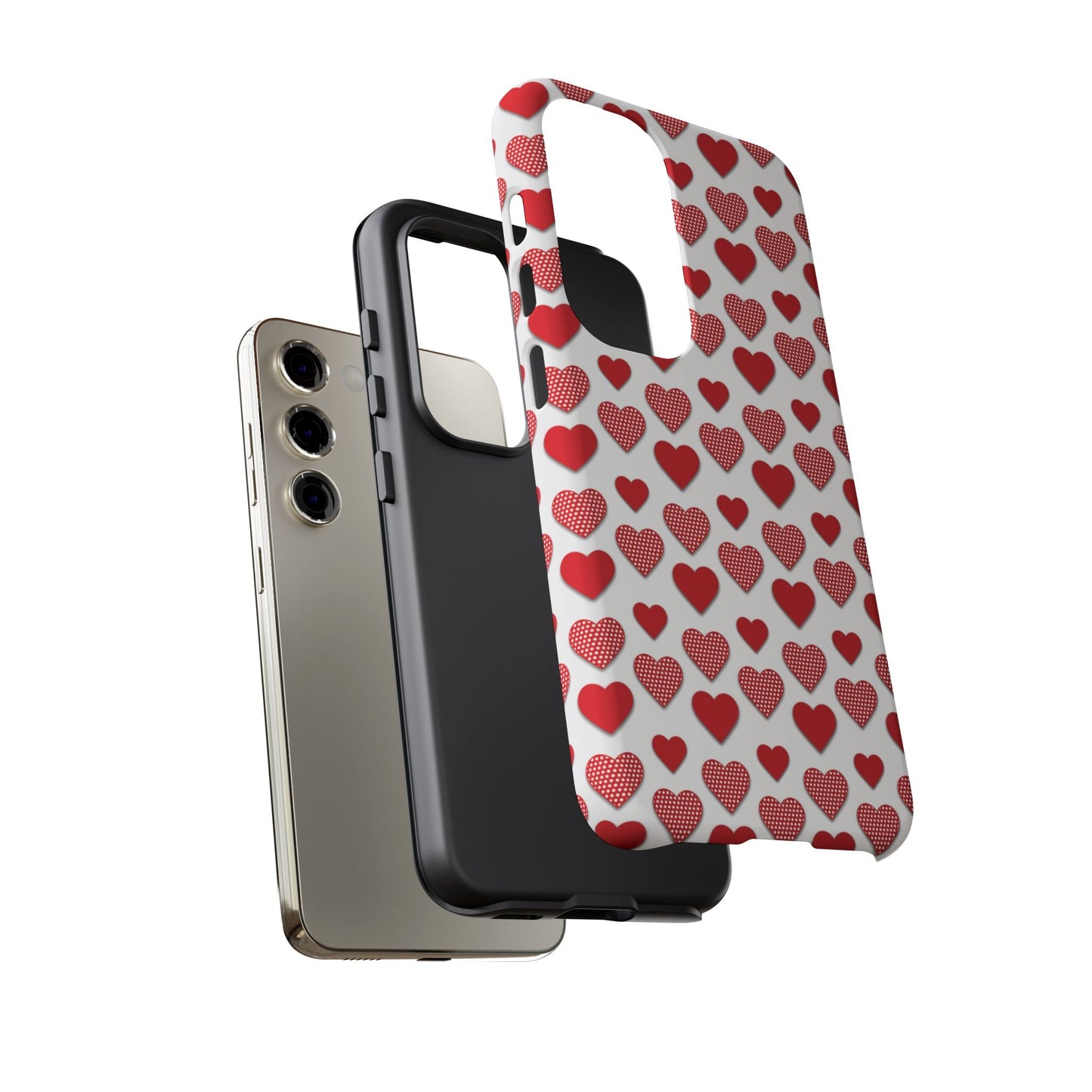 Red & Polka Dot Hearts Samsung Case - BOGO Cases