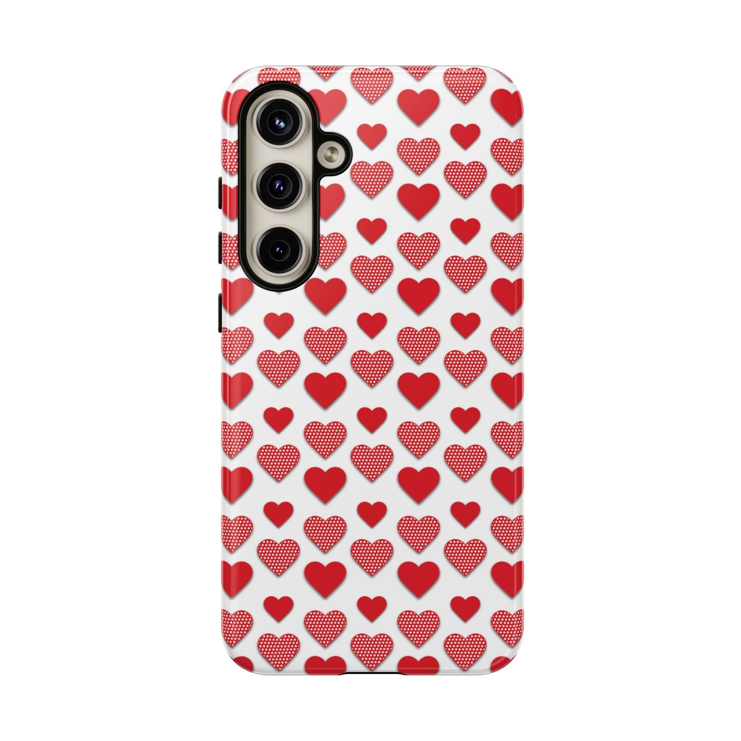 Red & Polka Dot Hearts Samsung Case - BOGO Cases