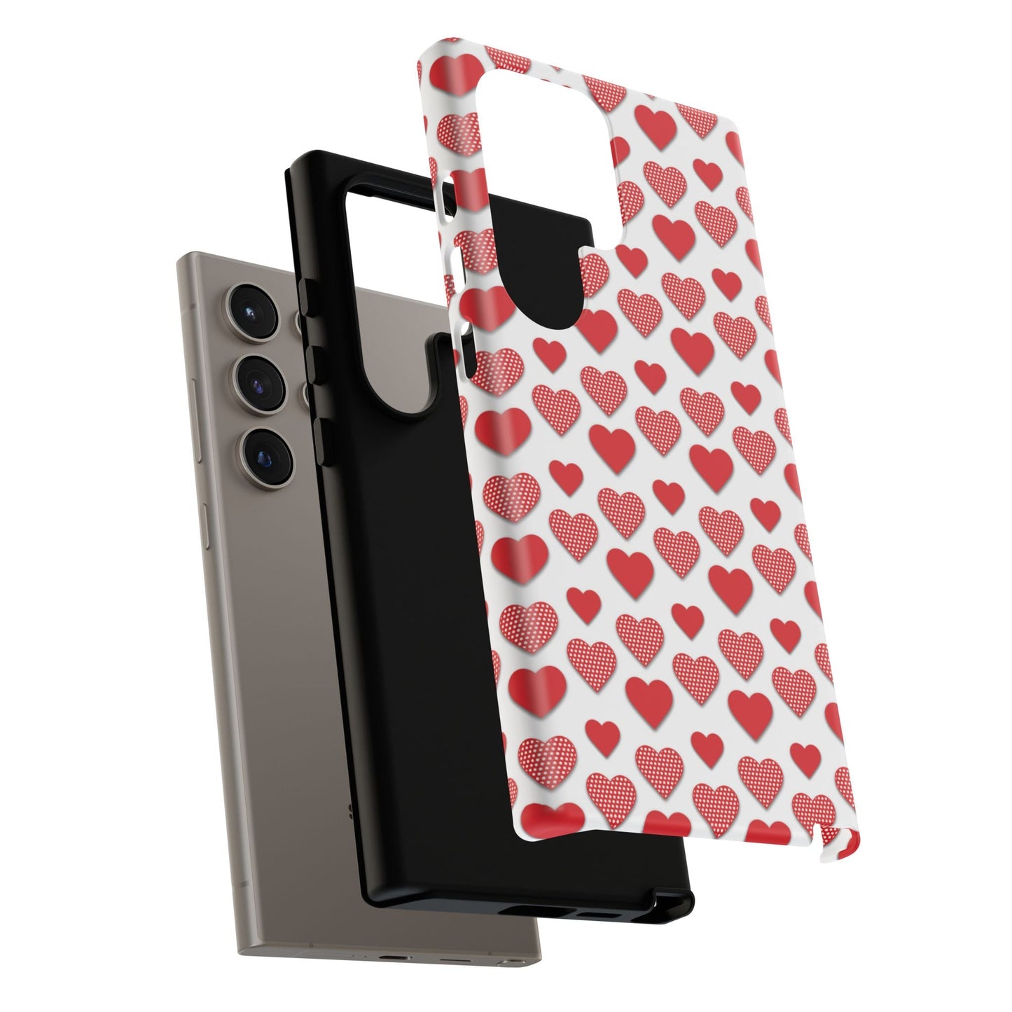 Red & Polka Dot Hearts Samsung Case - BOGO Cases