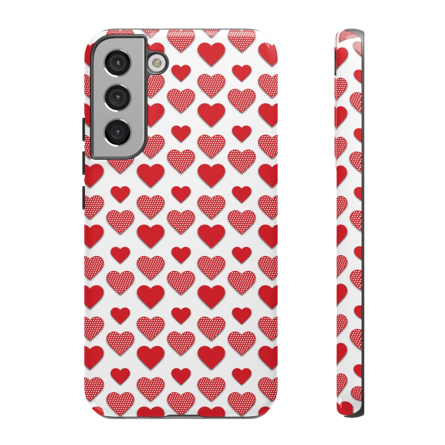 Red & Polka Dot Hearts Samsung Case - BOGO Cases
