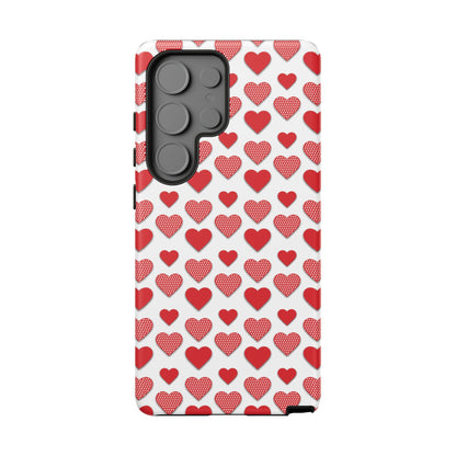 Red & Polka Dot Hearts Samsung Case - BOGO Cases