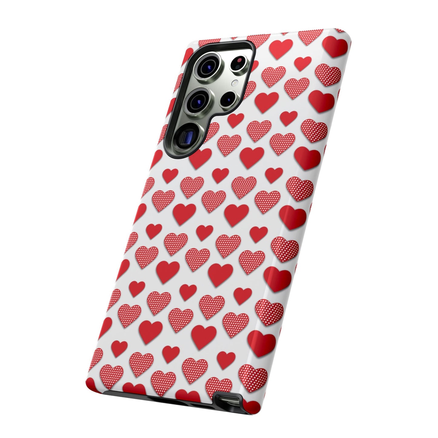 Red & Polka Dot Hearts Samsung Case - BOGO Cases