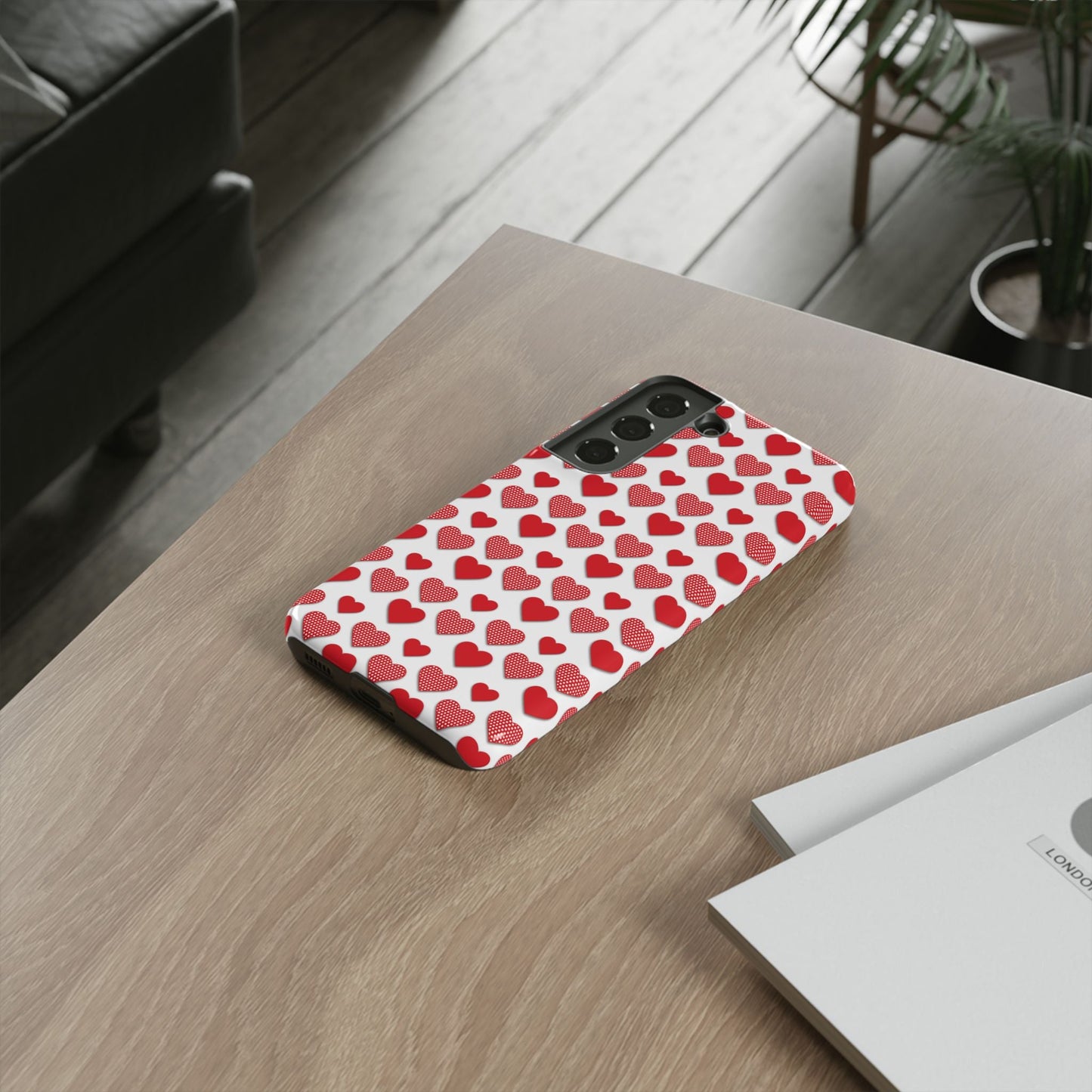 Red & Polka Dot Hearts Samsung Case - BOGO Cases