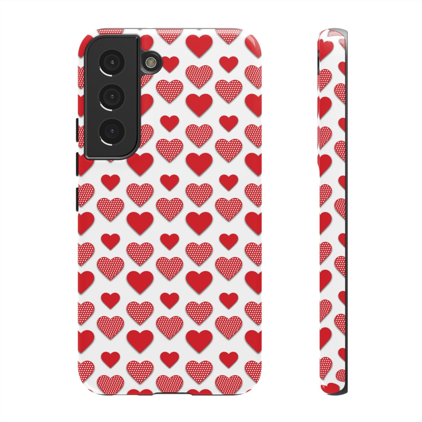 Red & Polka Dot Hearts Samsung Case - BOGO Cases