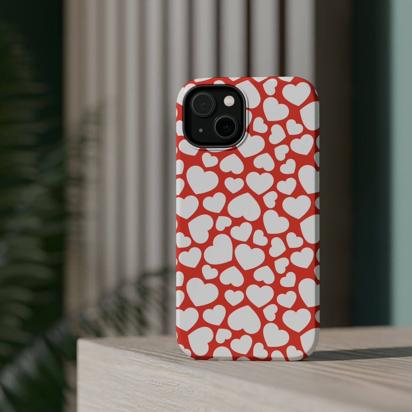 Red & White Heart Pattern MagSafe Case - BOGO Cases