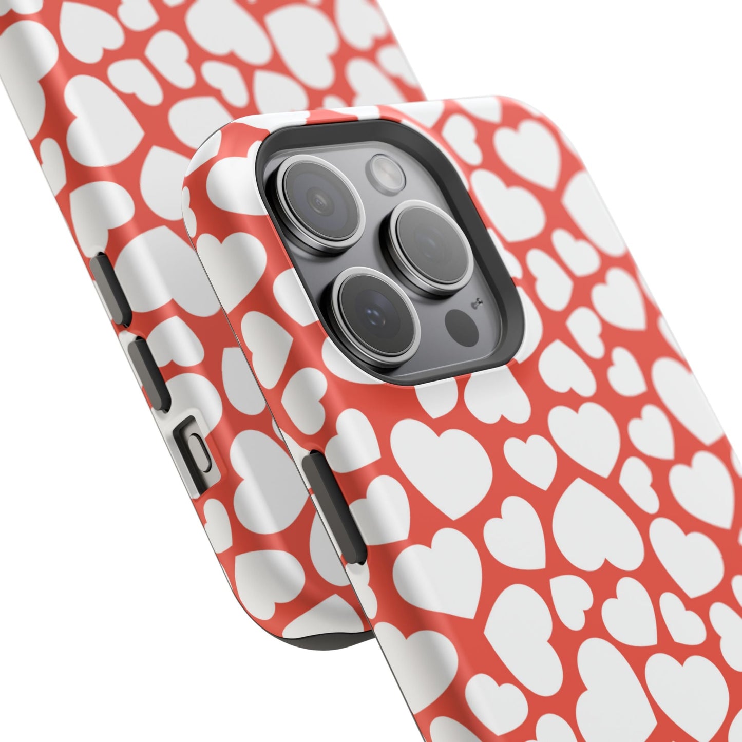 Red & White Heart Pattern MagSafe Case - BOGO Cases