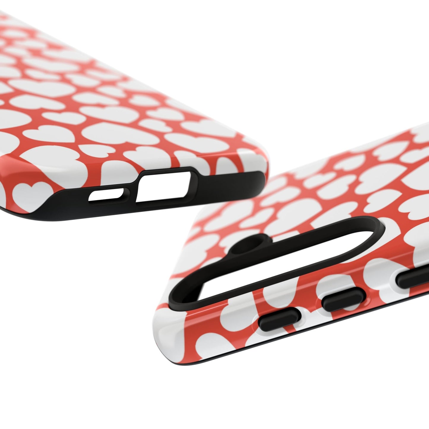 Red & White Heart Pattern Samsung Case - BOGO Cases