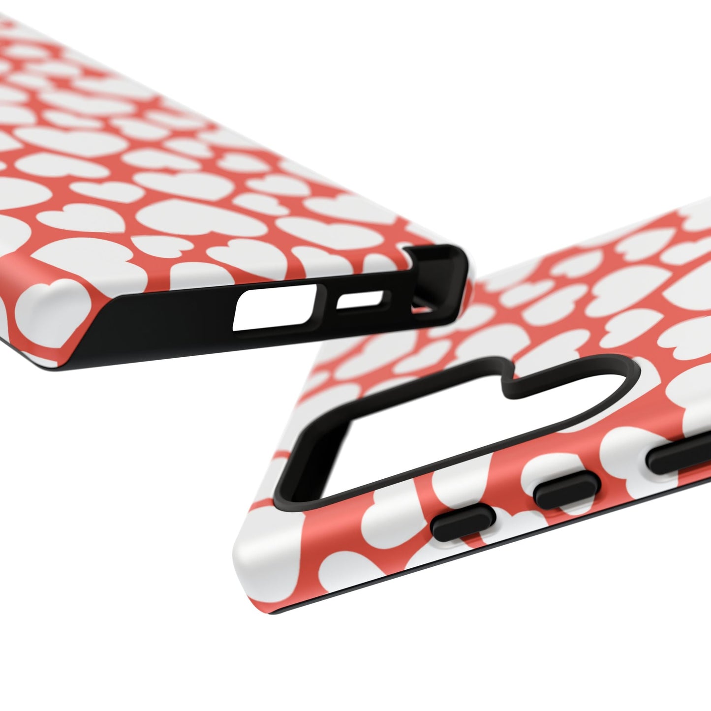 Red & White Heart Pattern Samsung Case - BOGO Cases