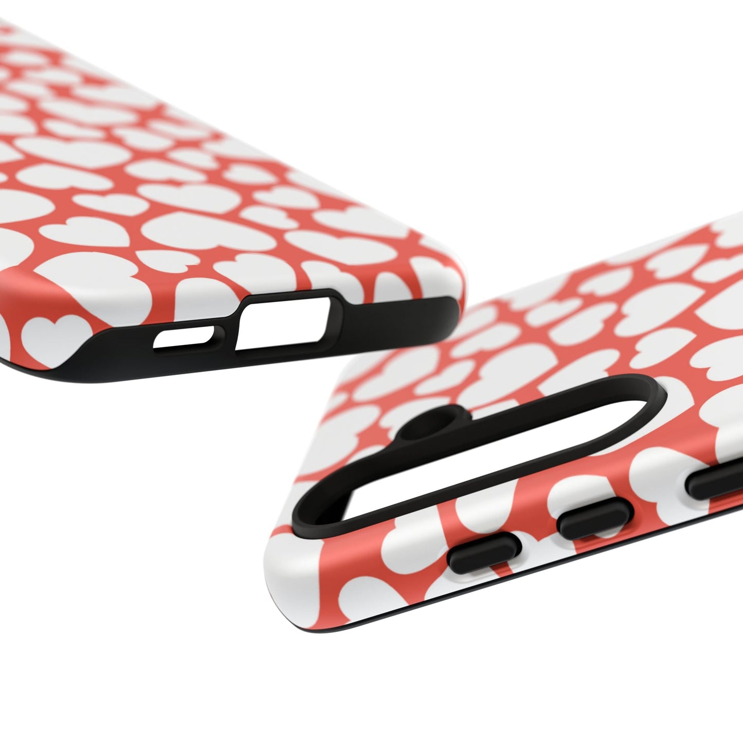 Red & White Heart Pattern Samsung Case - BOGO Cases