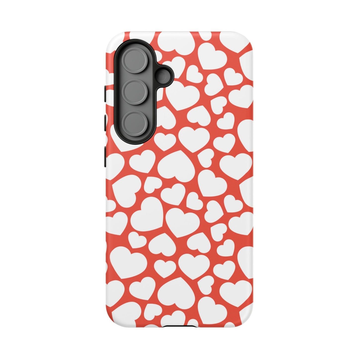 Red & White Heart Pattern Samsung Case - BOGO Cases