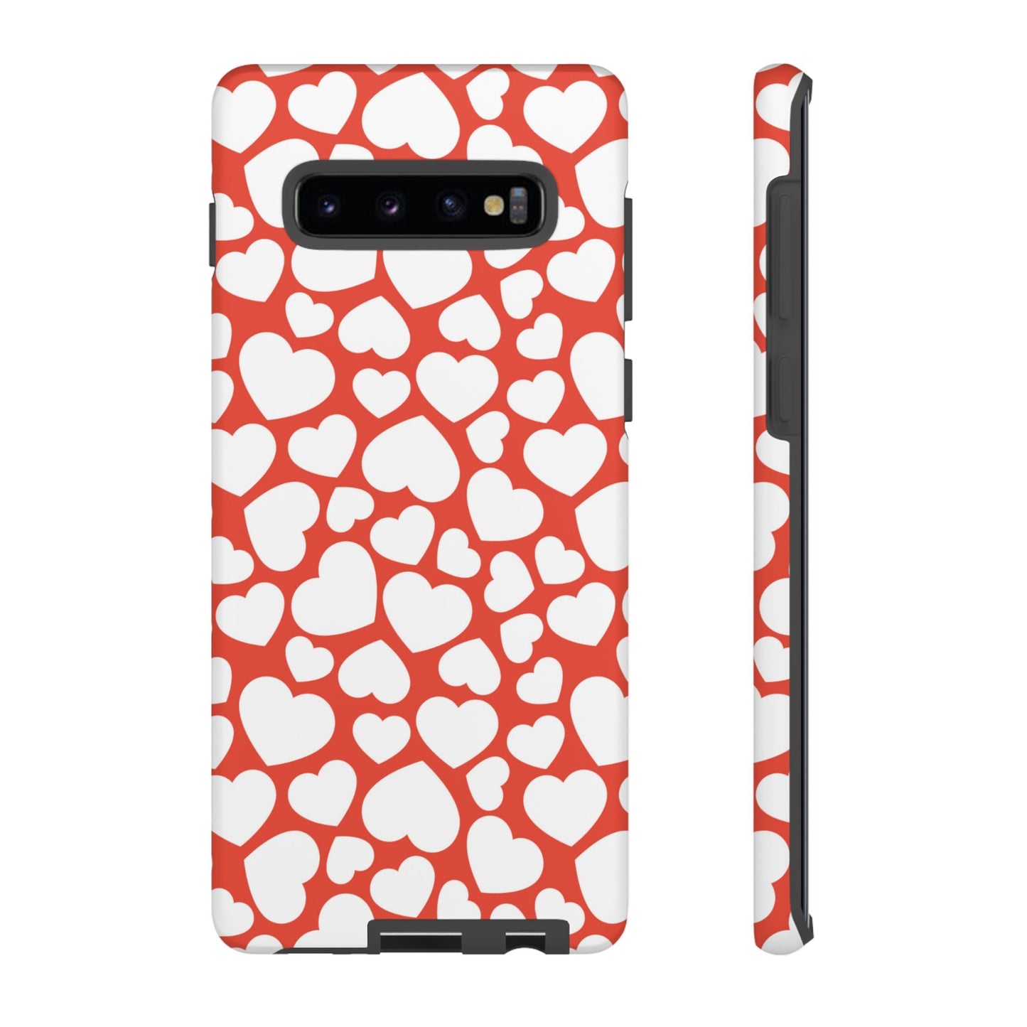 Red & White Heart Pattern Samsung Case - BOGO Cases