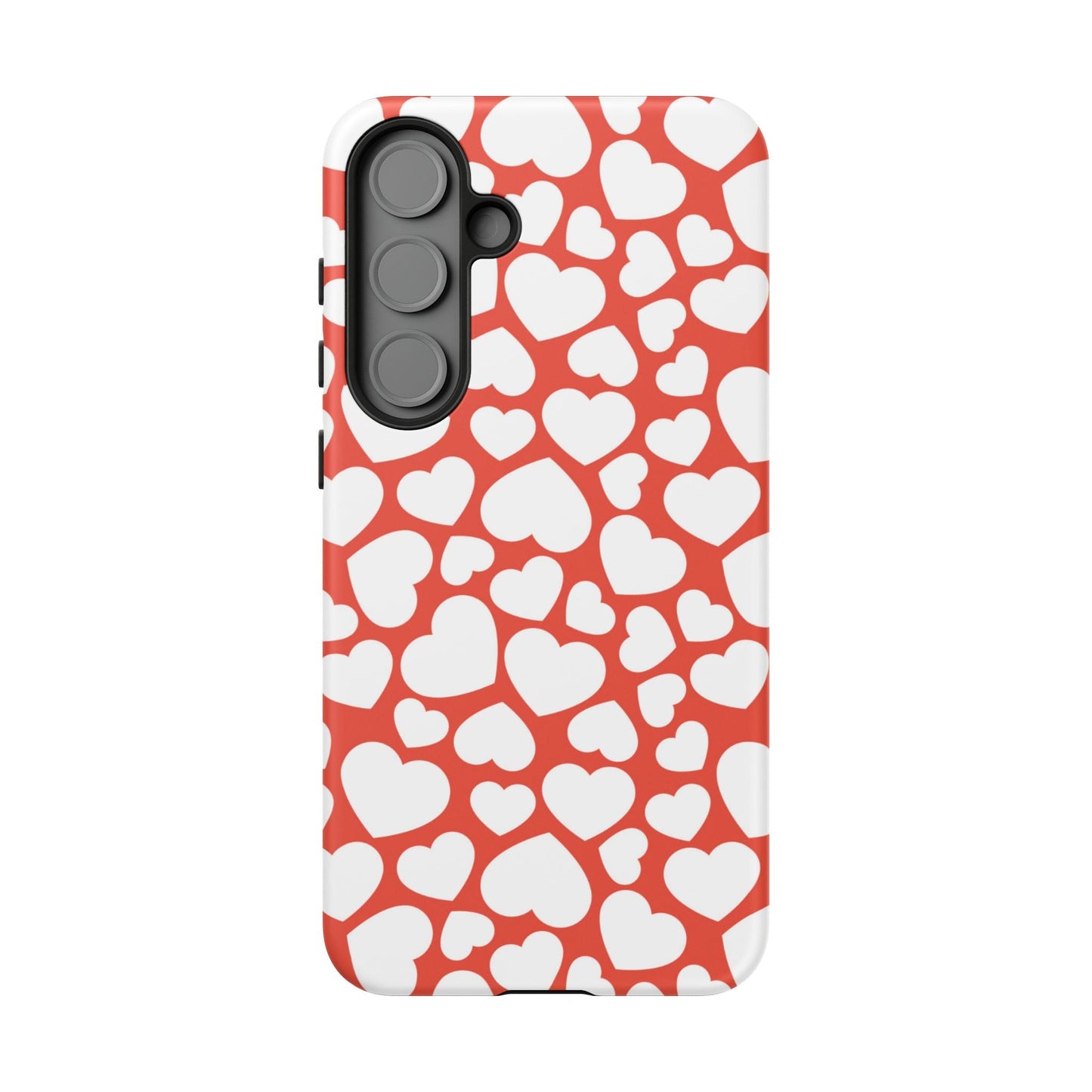 Red & White Heart Pattern Samsung Case - BOGO Cases