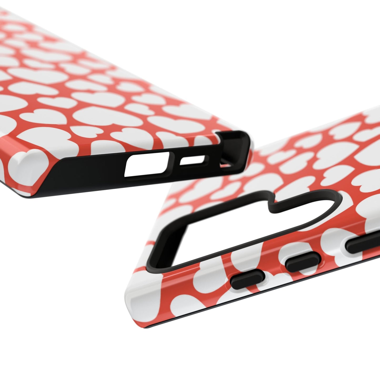Red & White Heart Pattern Samsung Case - BOGO Cases