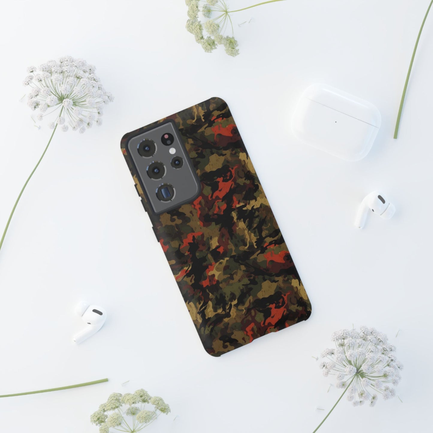 Red Woodland Camo Samsung Case - BOGO Cases